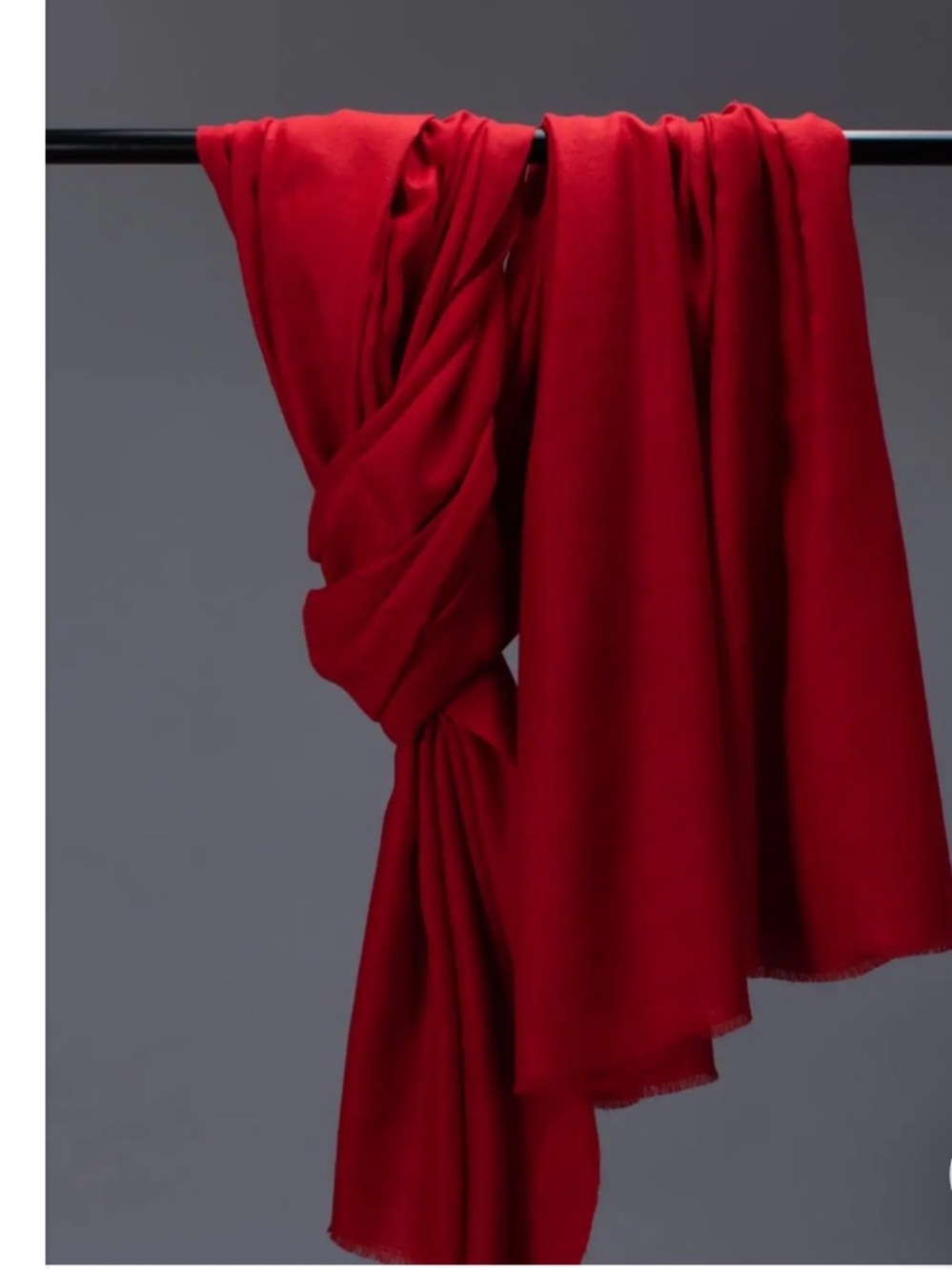 NWT Pashmina Scarf - Red 100% Cashmere Luxury Shawl